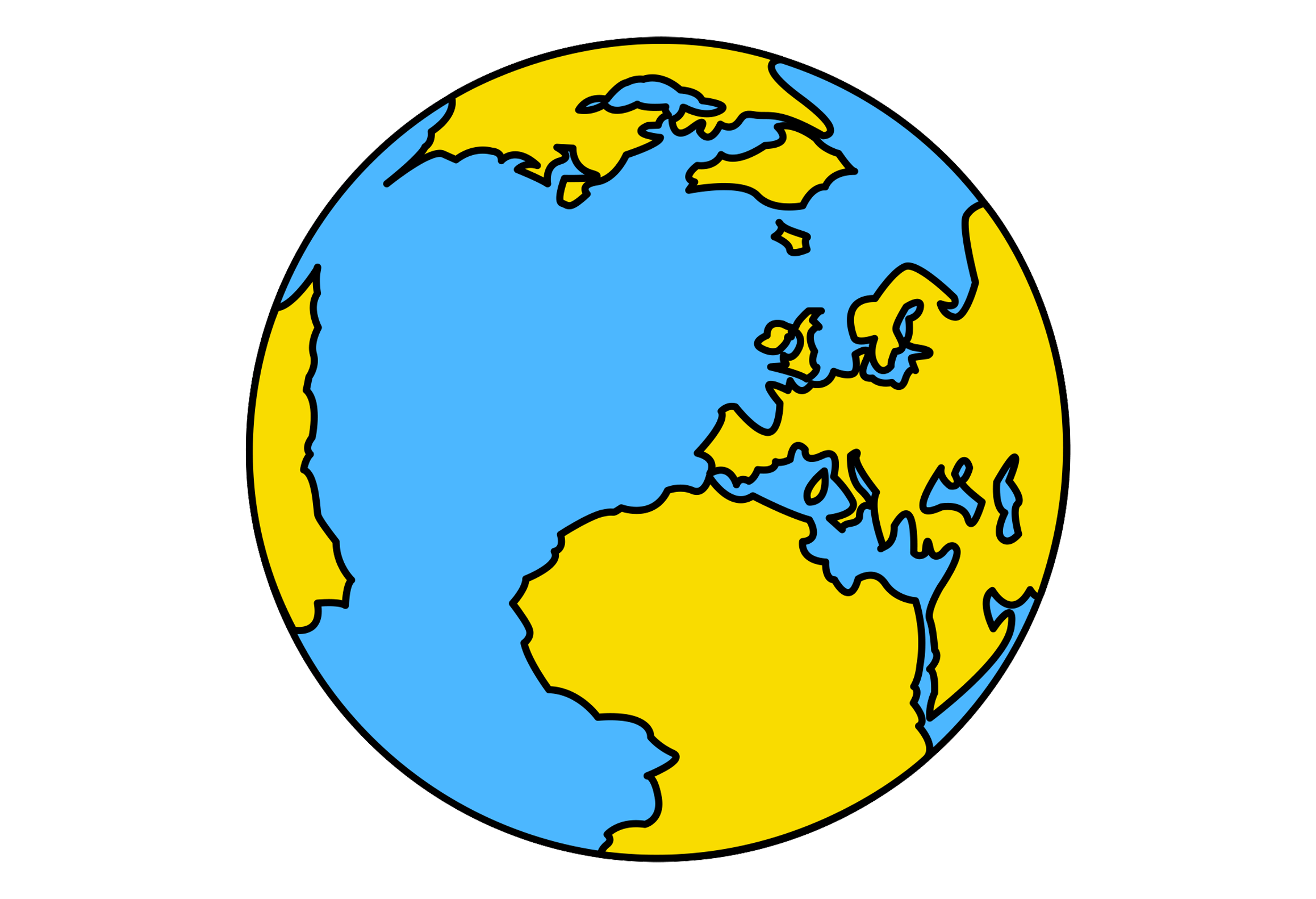 graphic of the world